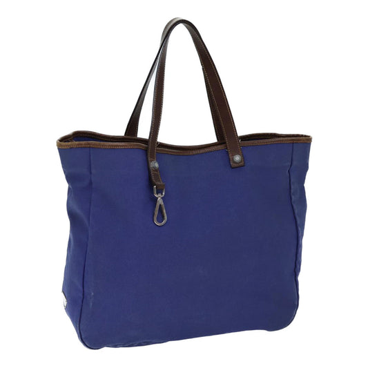 PRADA Tote Bag Canvas Blue  bs13700