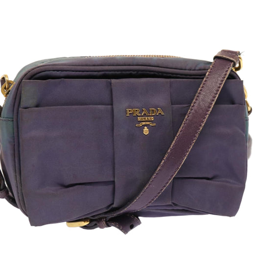 PRADA Shoulder Bag Nylon Purple  bs13702