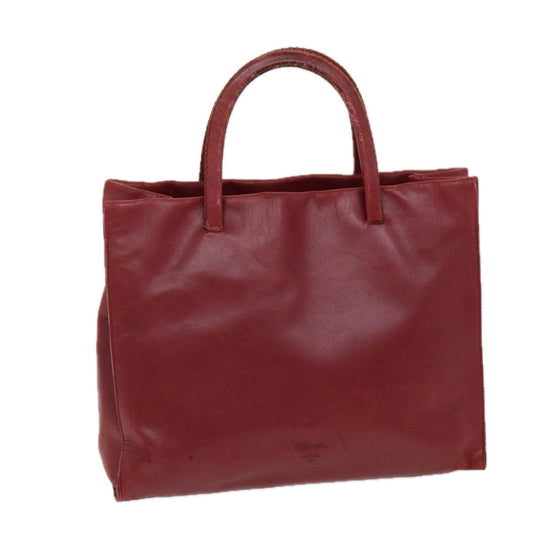 PRADA Hand Bag Leather Red  bs13722