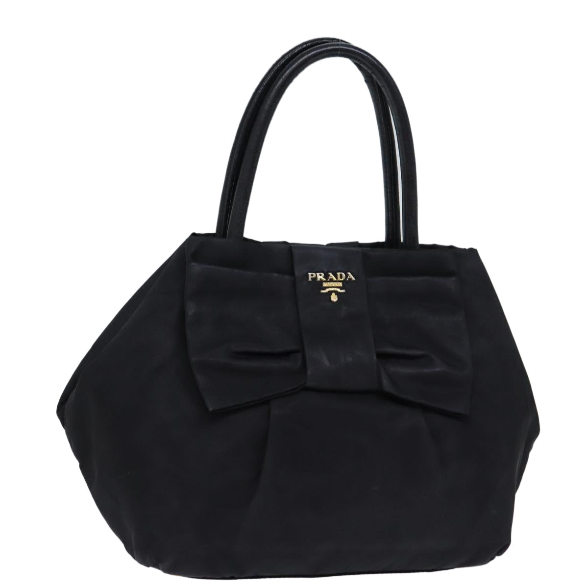 PRADA Hand Bag Nylon Black  bs13723
