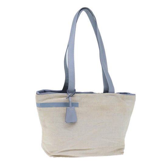 PRADA Shoulder Bag Canvas White  bs13803