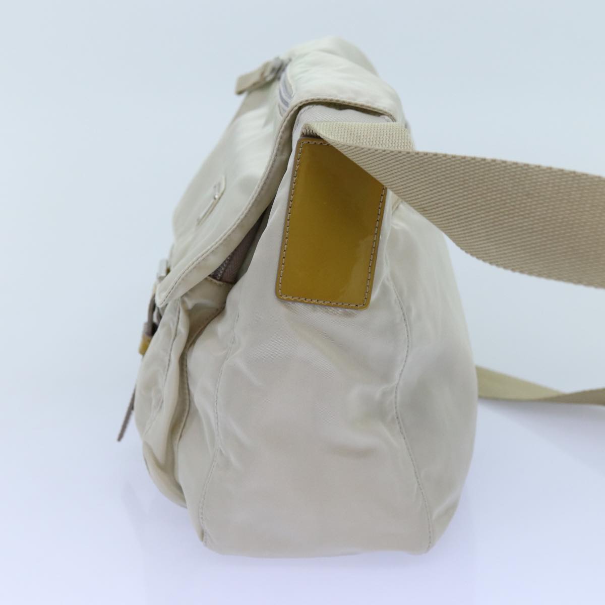 PRADA Shoulder Bag Nylon White  bs13804