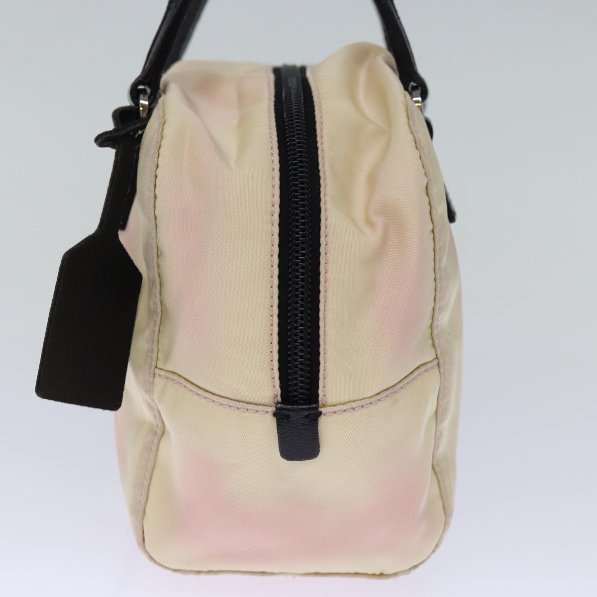 PRADA Hand Bag Nylon White  bs13951