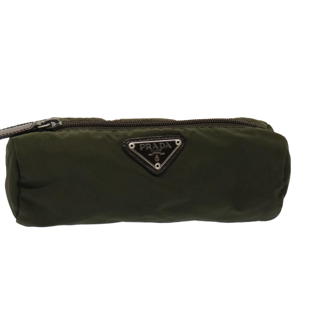 PRADA Pouch Nylon Green  bs13967