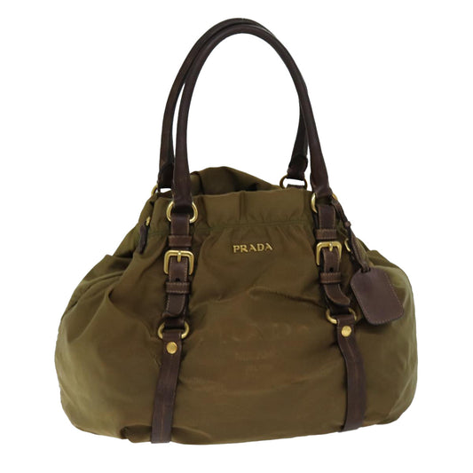 PRADA Tote Bag Nylon Khaki  bs14086