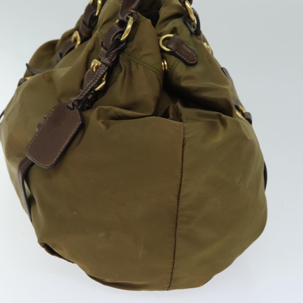 PRADA Tote Bag Nylon Khaki  bs14086