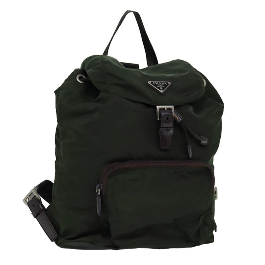 PRADA Backpack Nylon Green  bs14087