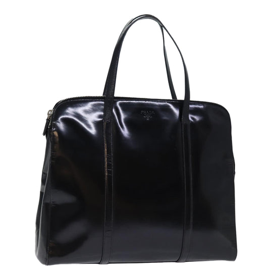 PRADA Tote Bag Patent leather Black  bs14088