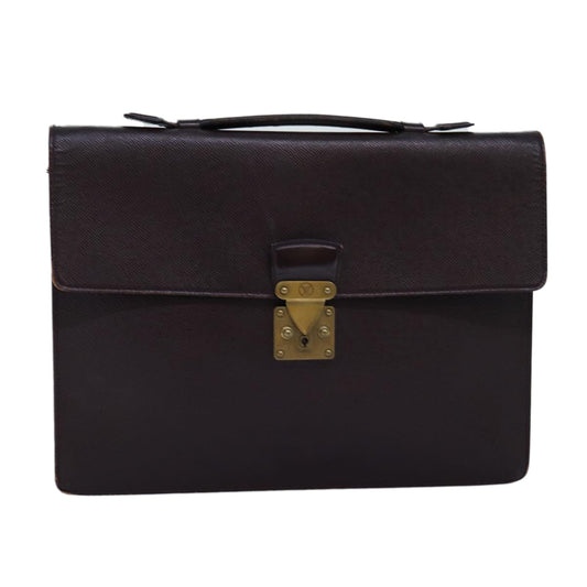 LOUIS VUITTON Taiga Serviette Kourad Business Bag Acajou M30076 LV bs14147