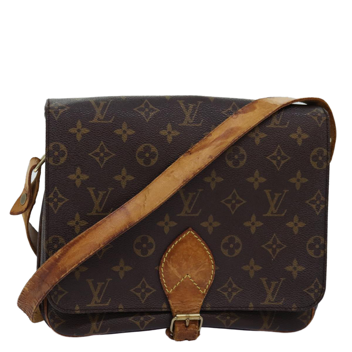 LOUIS VUITTON Monogram Cartouchiere GM Shoulder Bag M51252 LV bs14152
