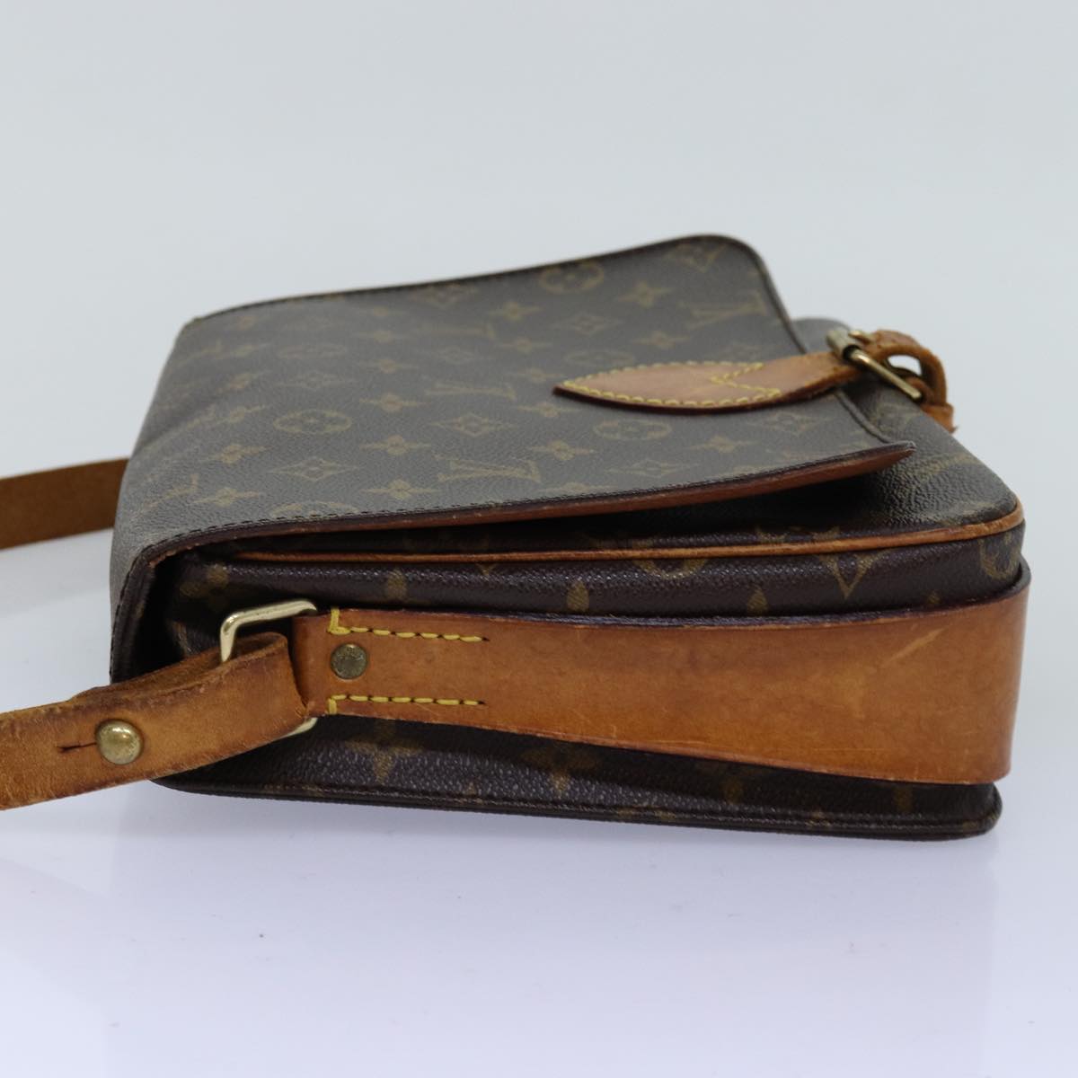 LOUIS VUITTON Monogram Cartouchiere GM Shoulder Bag M51252 LV bs14152