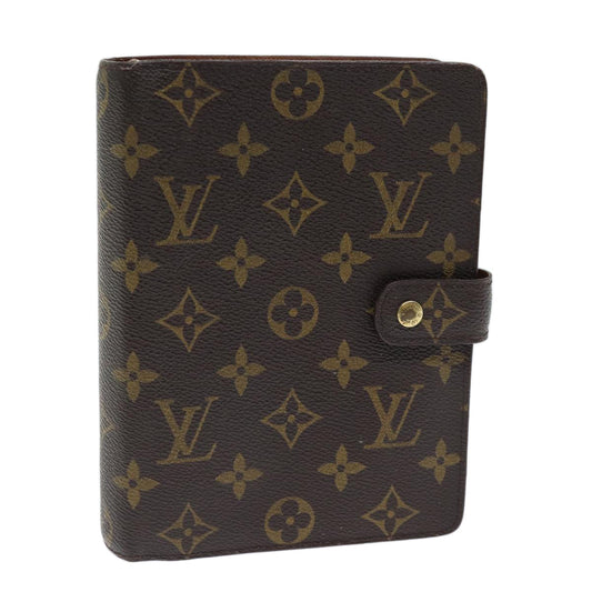 LOUIS VUITTON Monogram Agenda MM Day Planner Cover R20105 LV bs14153