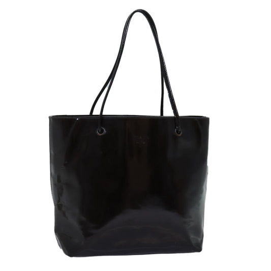 PRADA Hand Bag Enamel Brown  bs14173