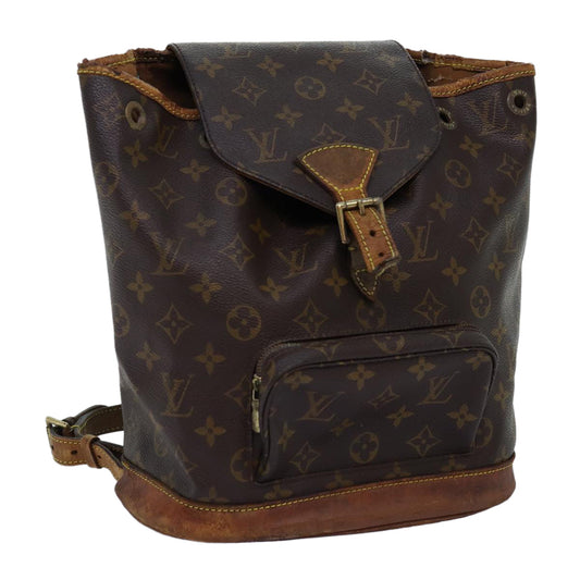 LOUIS VUITTON Monogram Montsouris MM Backpack M51136 LV bs14264