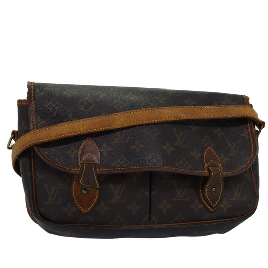 LOUIS VUITTON Monogram Gibeciere MM Shoulder Bag M42247 LV bs14301
