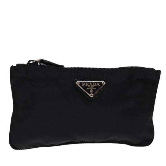 PRADA Pouch Nylon Black  bs14369