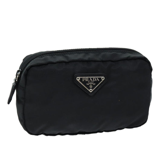 PRADA Pouch Nylon Black  bs14370