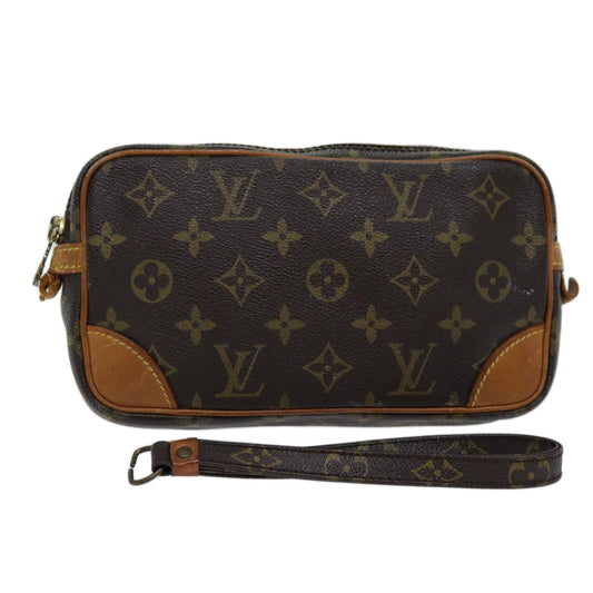 LOUIS VUITTON Monogram Marly Dragonne PM Clutch Bag M51827 LV bs14412
