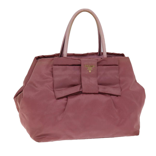PRADA Hand Bag Nylon Pink  bs14423