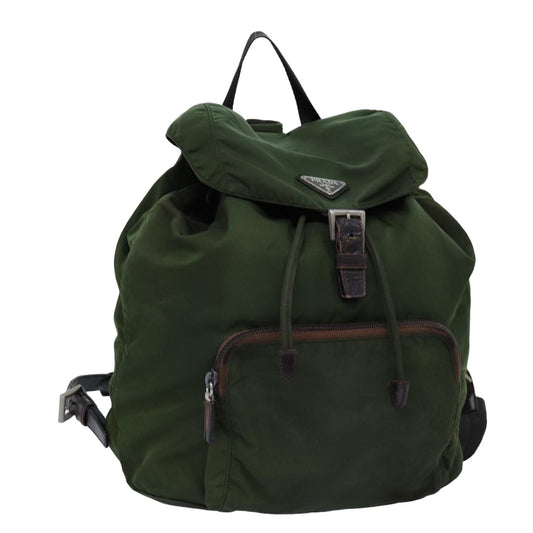 PRADA Backpack Nylon Khaki  bs14448