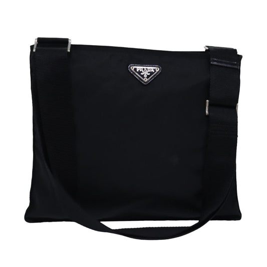 PRADA Shoulder Bag Nylon Black  bs14465