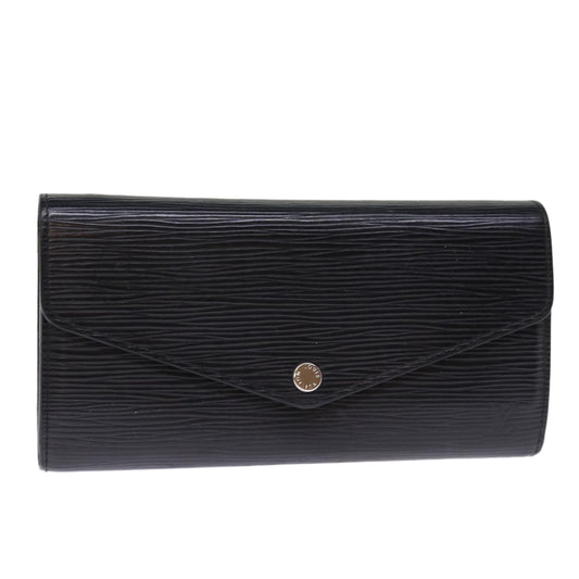 LOUIS VUITTON Epi Portefeuille Josephine Long Wallet Black LV bs14636