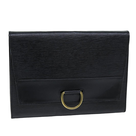LOUIS VUITTON Epi Jena Clutch Bag Black M52722 LV bs14640