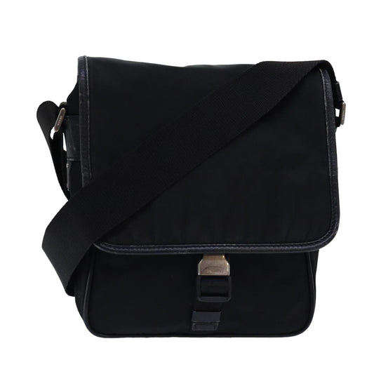 PRADA Shoulder Bag Nylon Black  bs14651