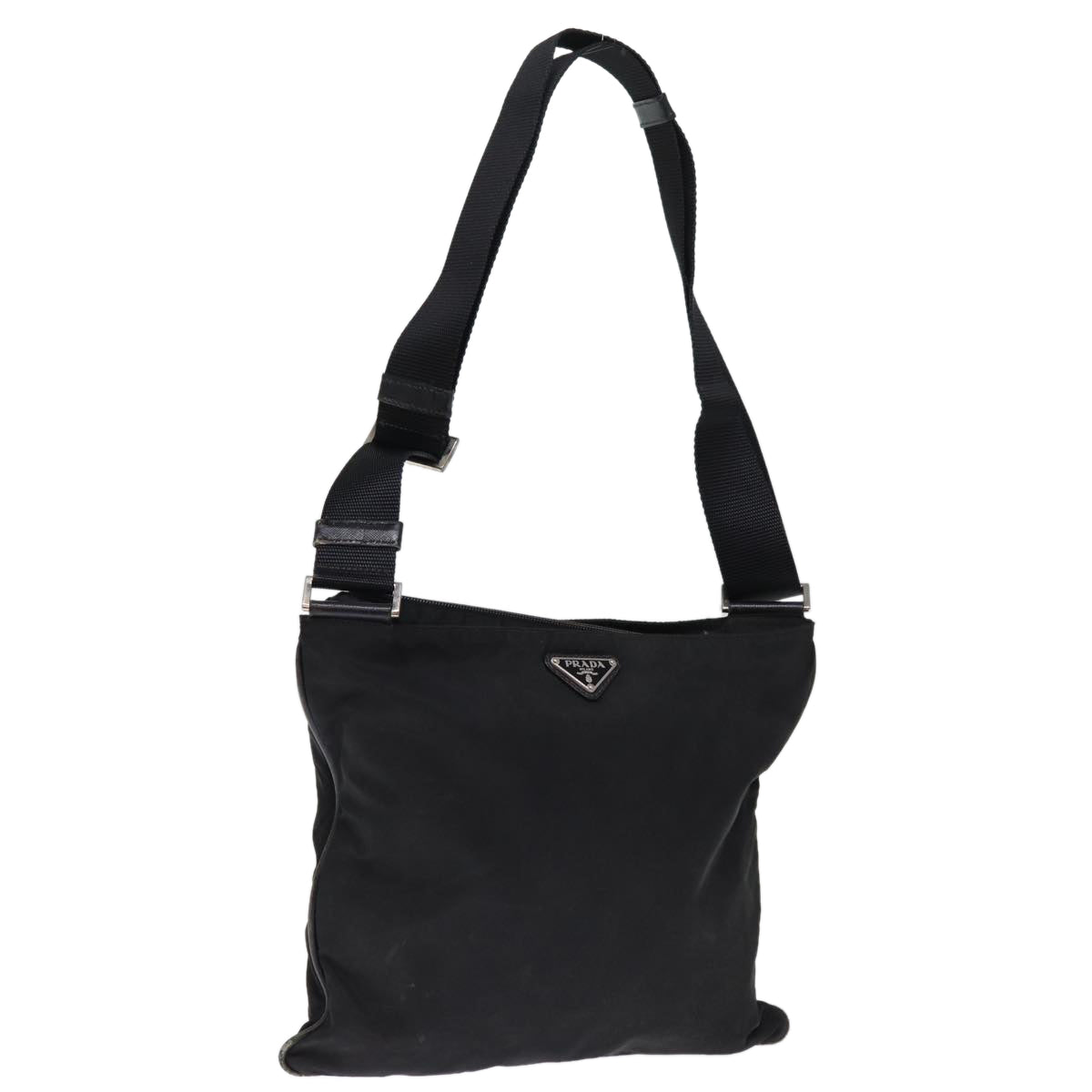PRADA Shoulder Bag Nylon Black  bs14653
