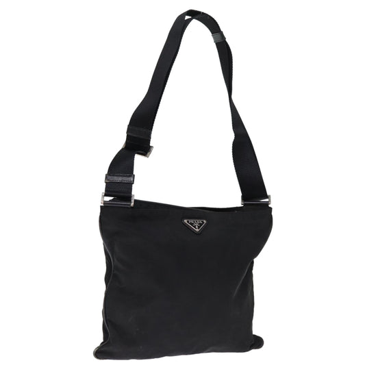 PRADA Shoulder Bag Nylon Black  bs14653