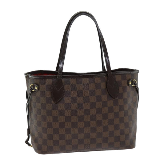 LOUIS VUITTON Damier Ebene Neverfull PM Tote Bag N51109 LV bs14661