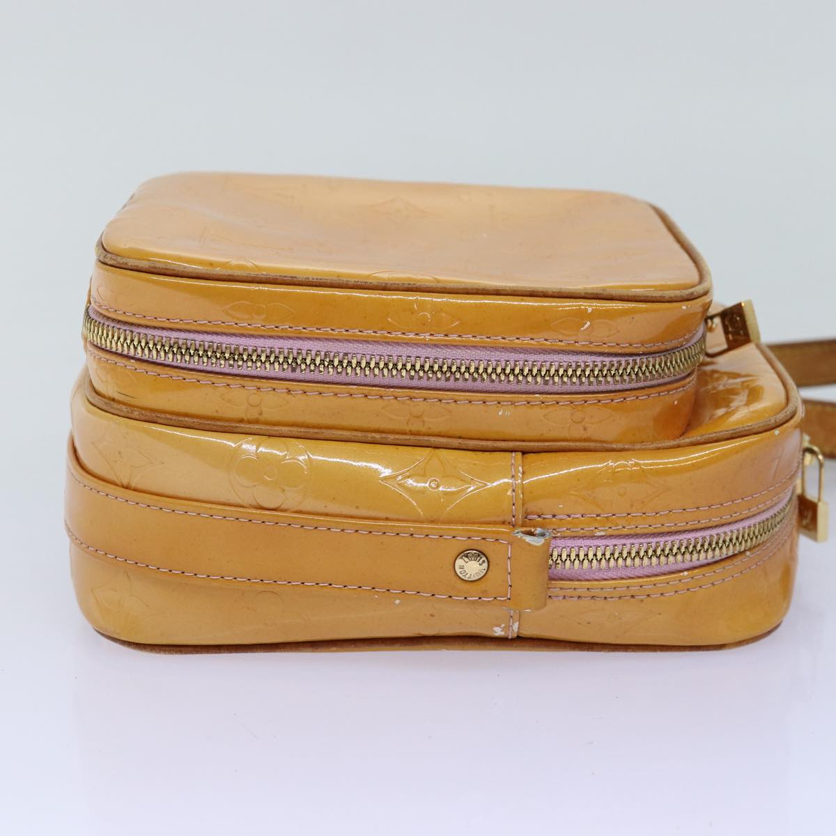 LOUIS VUITTON Monogram Vernis Wooster Bag Marshmallow Pink M91037 bs14704