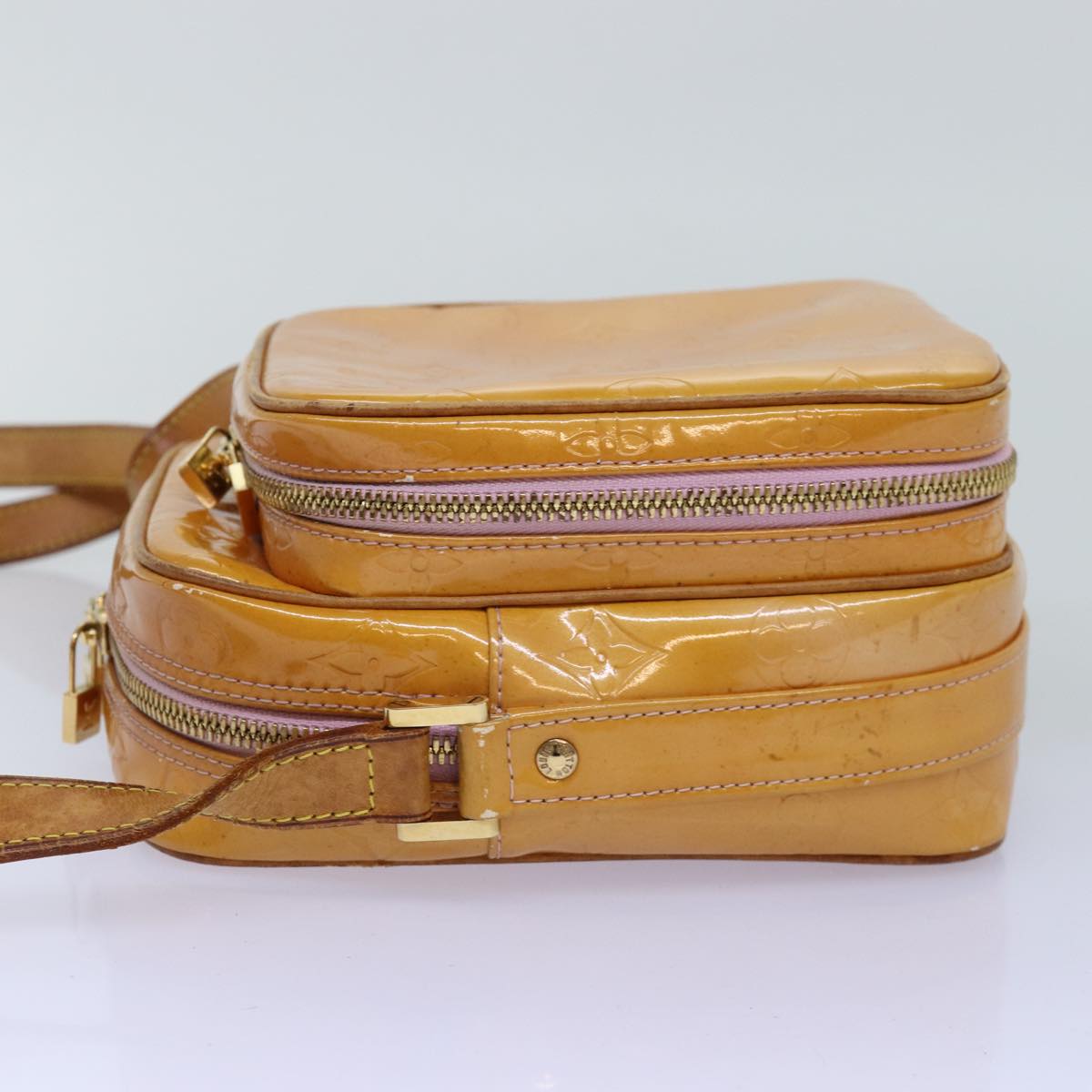 LOUIS VUITTON Monogram Vernis Wooster Bag Marshmallow Pink M91037 bs14704