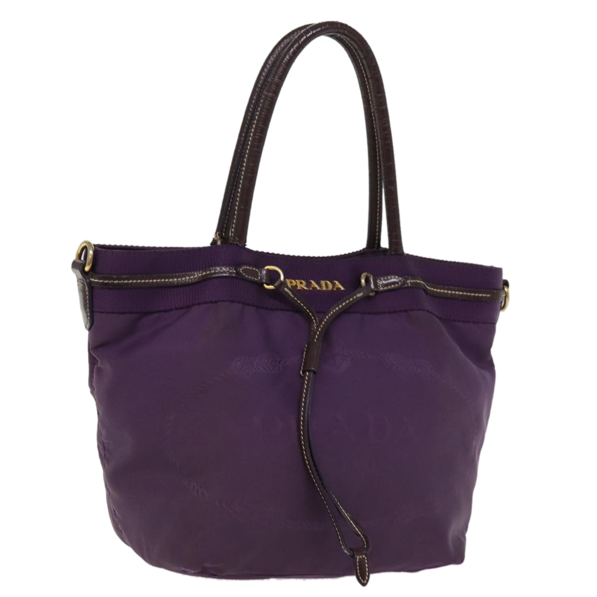 PRADA Tote Bag Nylon Purple  bs14765