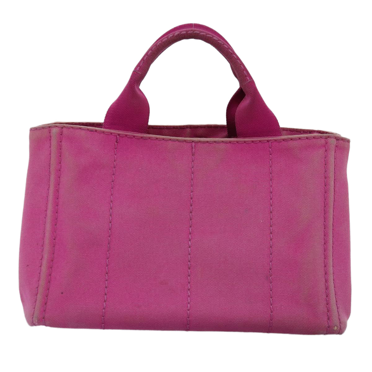 PRADA Canapa PM Hand Bag Canvas Pink  bs14850