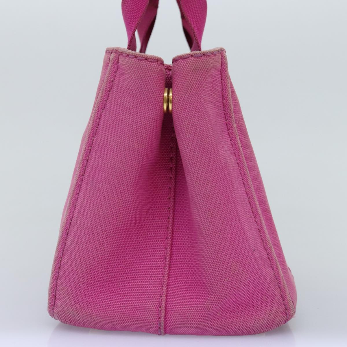 PRADA Canapa PM Hand Bag Canvas Pink  bs14850