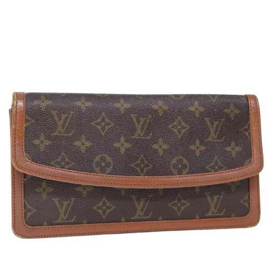 LOUIS VUITTON Monogram Pochette Dam PM Clutch Bag M51812 LV bs14852