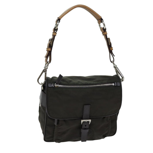 PRADA Shoulder Bag Nylon Brown  bs14967