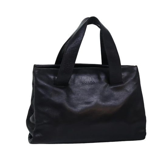 PRADA Hand Bag Leather Black  bs15038