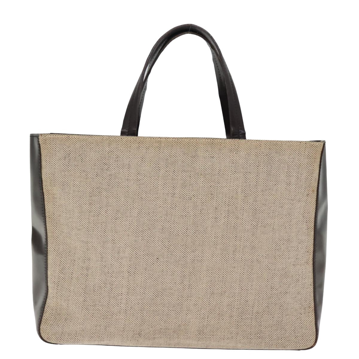 PRADA Hand Bag Canvas 2way Beige  bs15067