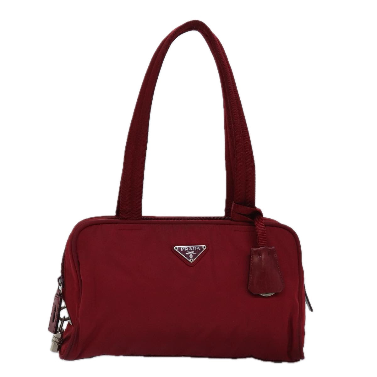 PRADA Hand Bag Nylon Red  bs15263