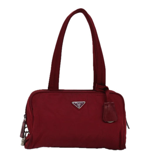 PRADA Hand Bag Nylon Red  bs15263