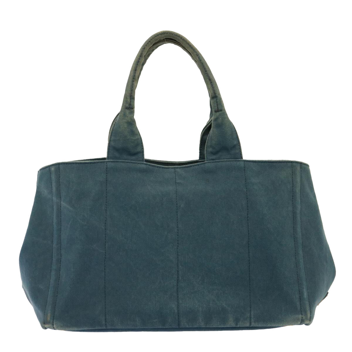 PRADA Canapa MM Hand Bag Canvas Navy  bs15333