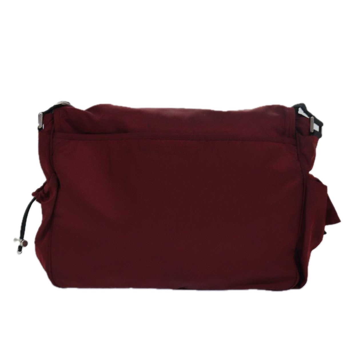 PRADA Shoulder Bag Nylon Red Black  bs15379