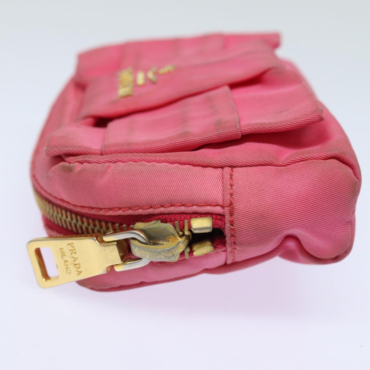 PRADA Pouch Nylon Pink Pink  bs15412