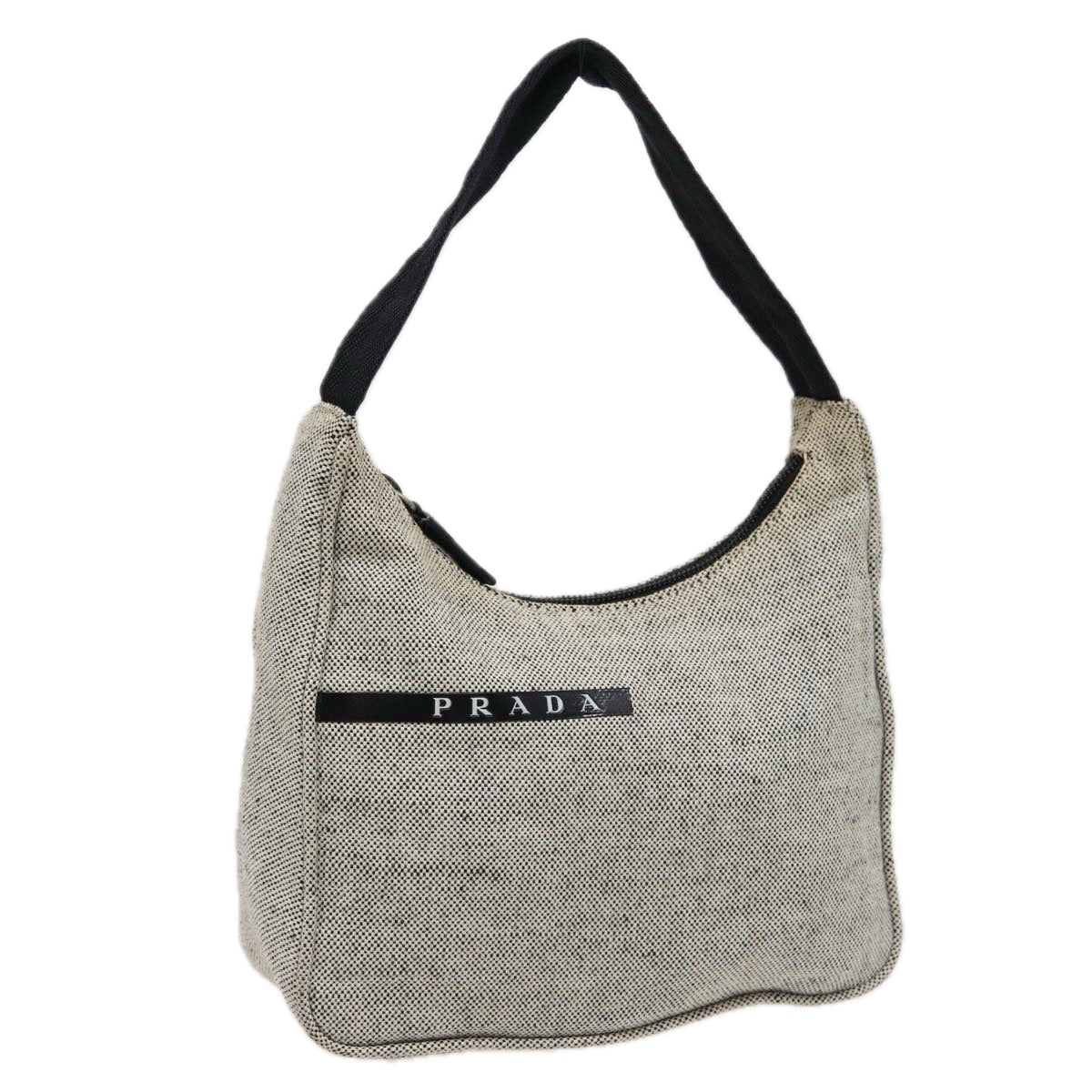 PRADA Sports Hand Bag Canvas Gray  bs15460