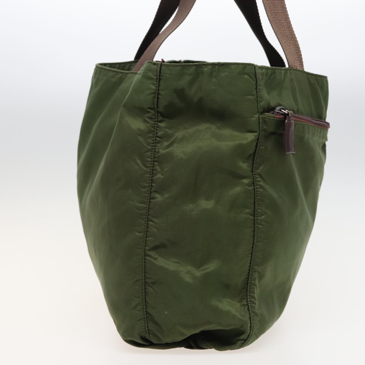 PRADA Tote Bag Nylon Khaki  bs15486