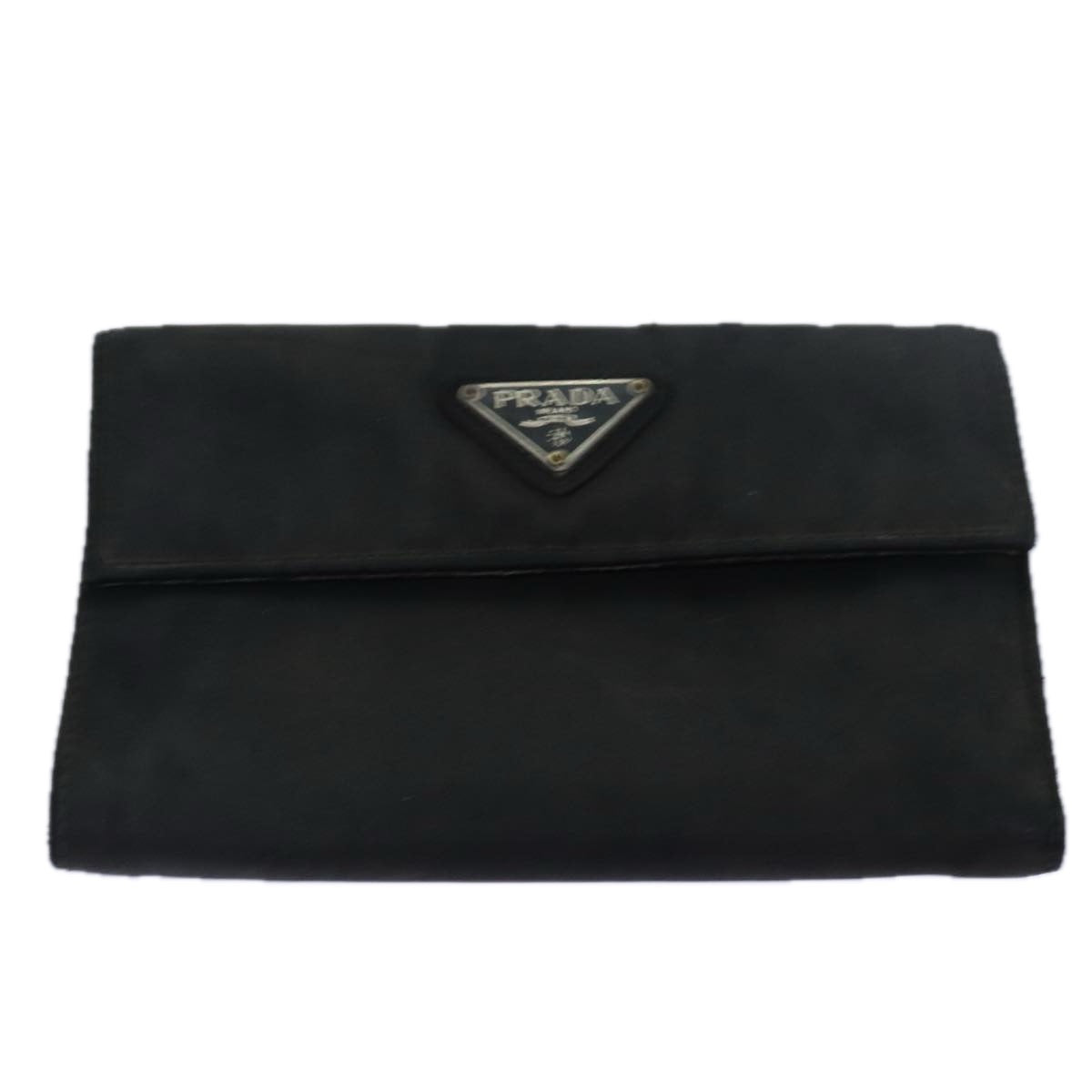 PRADA Wallet Nylon Leather 5Set Black  bs15530