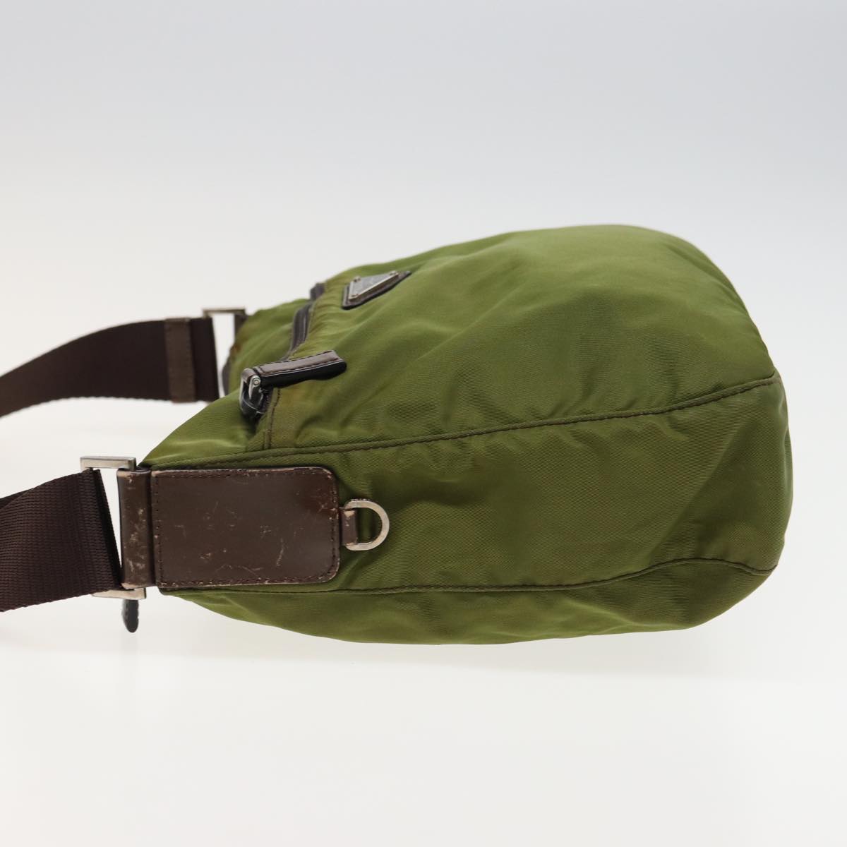 PRADA Shoulder Bag Nylon Khaki  bs15592