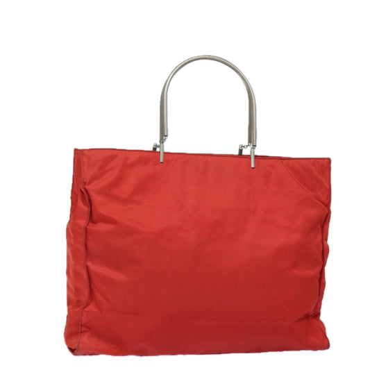 PRADA Hand Bag Nylon Red  bs15597